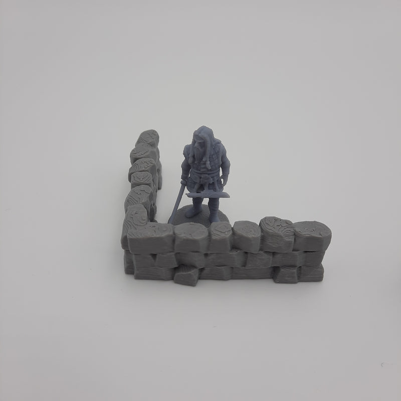 Murs de pierre (ensemble 7 morceaux) - Viking - Gris/non peint