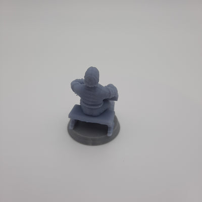 Miniature Viking Figurine - Villagers -  Dwellers - (choice of 7 different) - DnD - Fate of the Norns - Grey/Unpainted