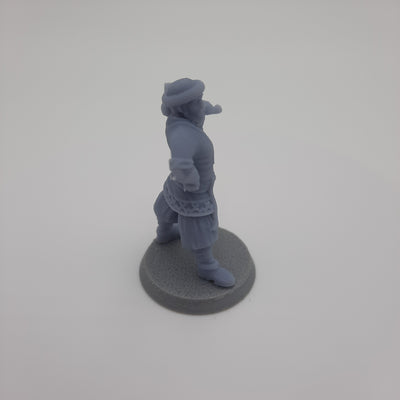 Miniature Viking Figurine - Villagers -  Dwellers - (choice of 7 different) - DnD - Fate of the Norns - Grey/Unpainted