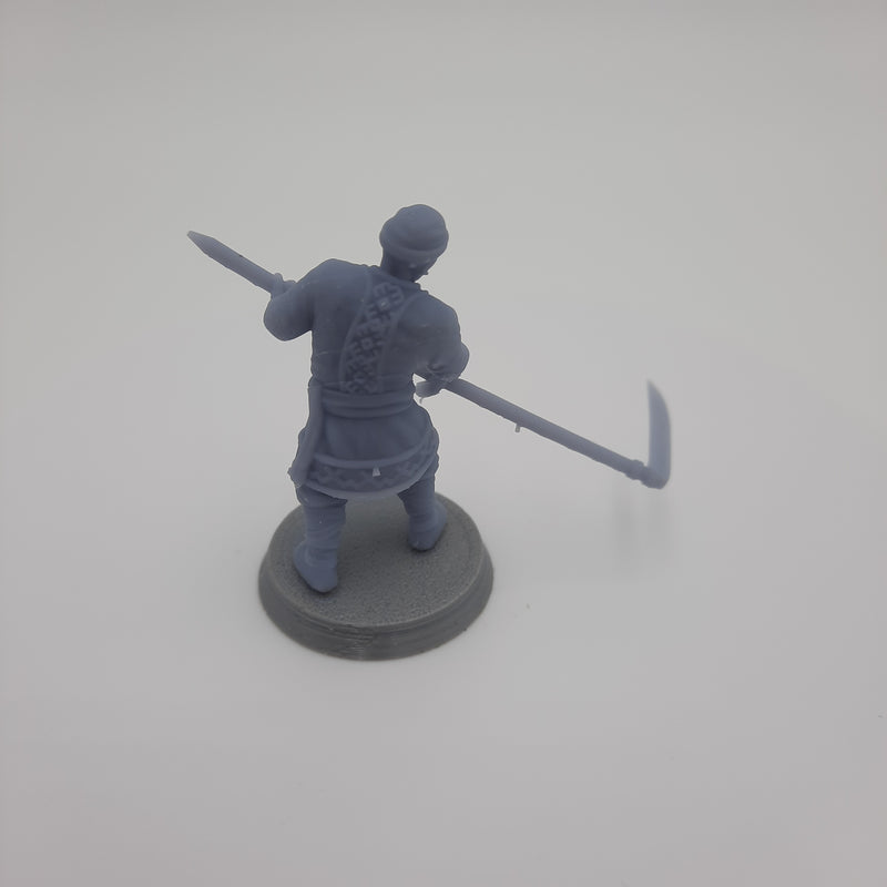 Miniature Viking Figurine - Villagers -  Dwellers - (choice of 7 different) - DnD - Fate of the Norns - Grey/Unpainted