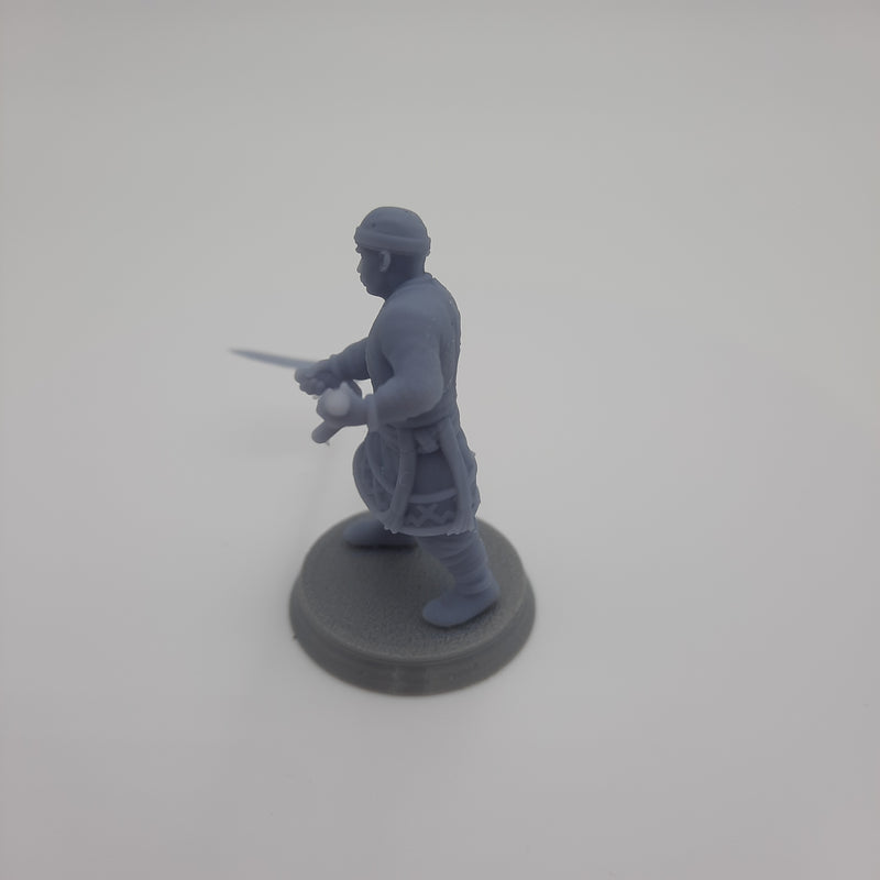 Miniature Viking Figurine - Villagers -  Dwellers - (choice of 7 different) - DnD - Fate of the Norns - Grey/Unpainted