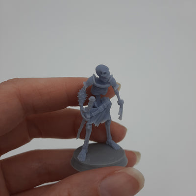 Figurine miniature - Squelette (3 modèles) - DnD - Gris/Non peint