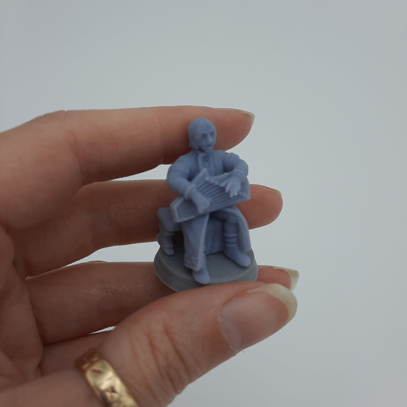 Miniature Viking Figurine - Villagers -  Dwellers - (choice of 7 different) - DnD - Fate of the Norns - Grey/Unpainted