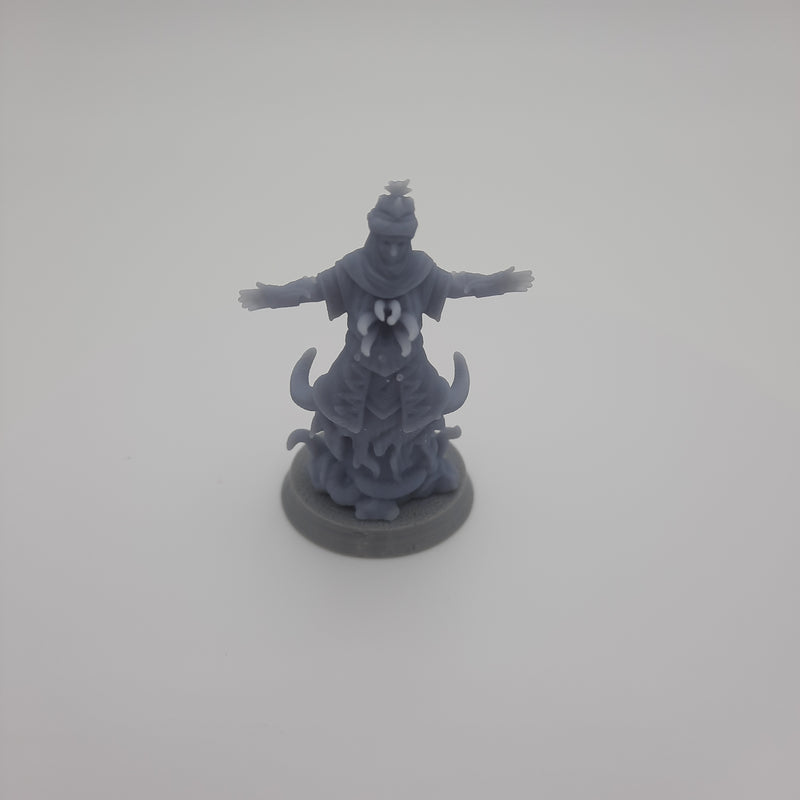 Figurine miniature - Fanatique de culte - DnD - Gris/Non peint