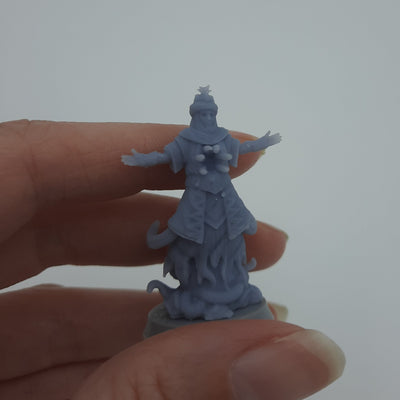 Miniature figurine - Cult fanatic - DnD -Grey/Unpainted