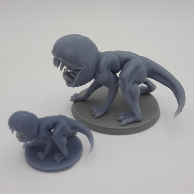 Figurine miniature - Shoggoth - DnD - Gris/Non peint