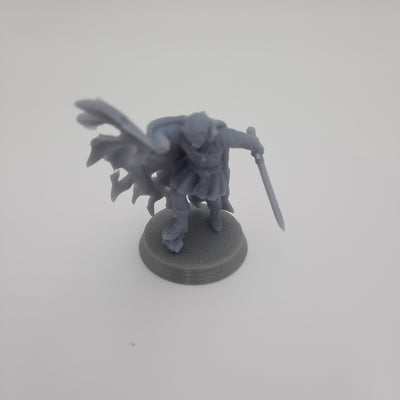 Figurine miniature - Vampire - DnD - Gris/Non peint