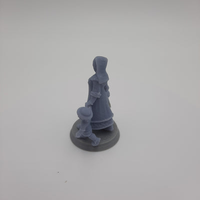 Miniature Viking Figurine - Villagers -  Dwellers - (choice of 7 different) - DnD - Fate of the Norns - Grey/Unpainted