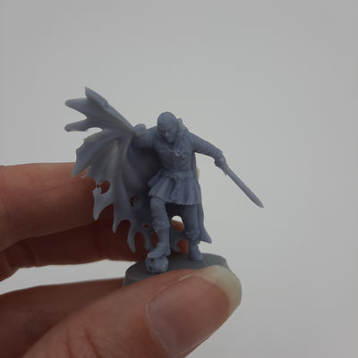 Figurine miniature - Vampire - DnD - Gris/Non peint