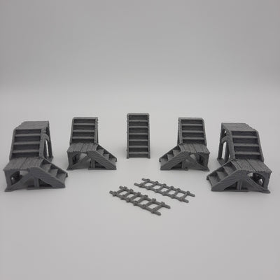 Stairs and ladders - Grey/Unpainted