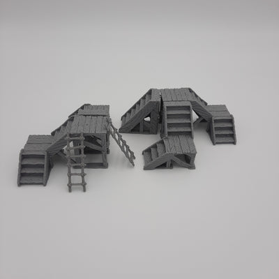 Stairs and ladders - Grey/Unpainted