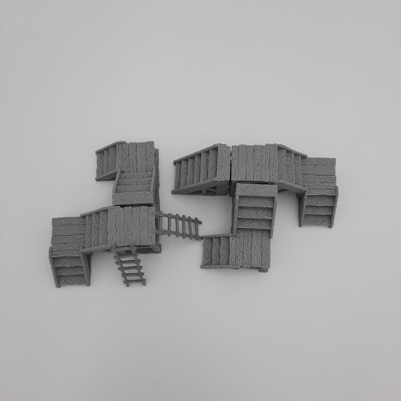 Stairs and ladders - Grey/Unpainted