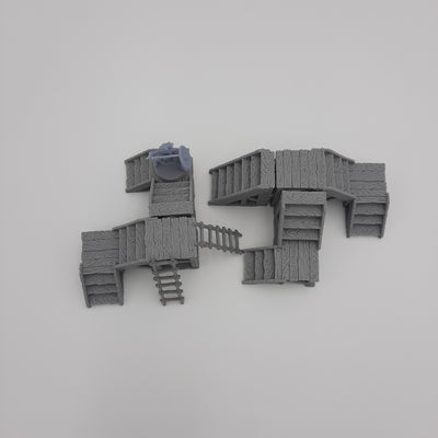 Stairs and ladders - Grey/Unpainted