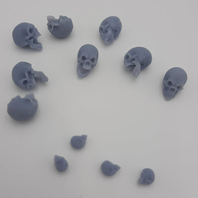 Skull (6) - Grey/Unpainted