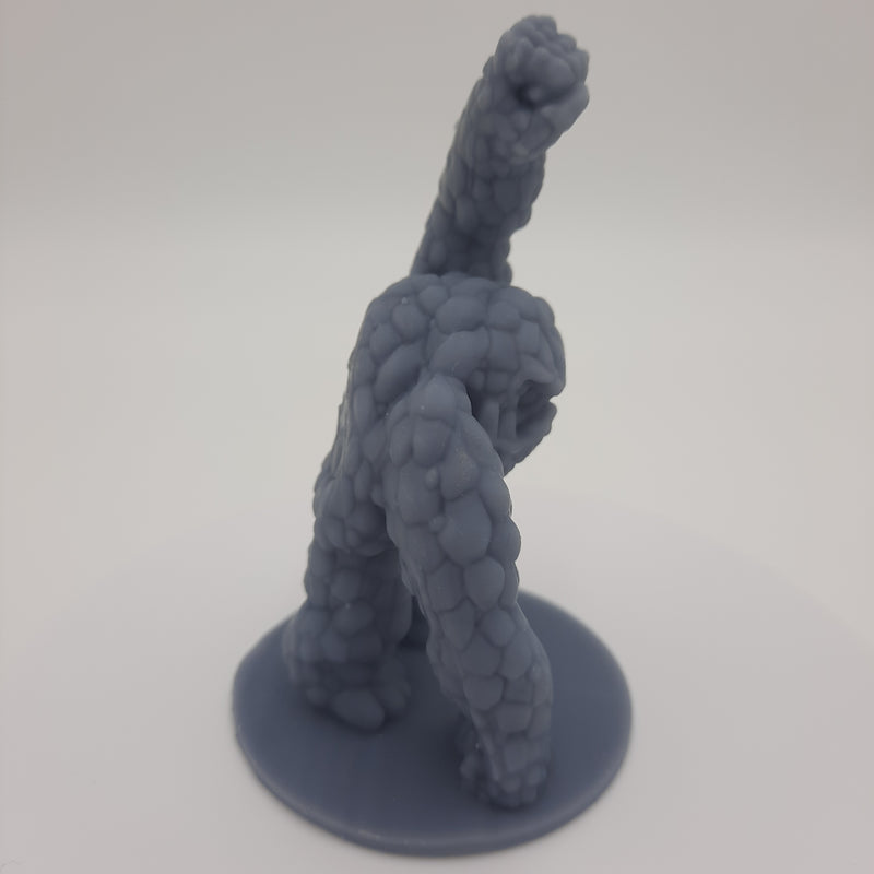 Miniature Figurine - Stone / Clay Golem - DnD- Gray/Unpainted