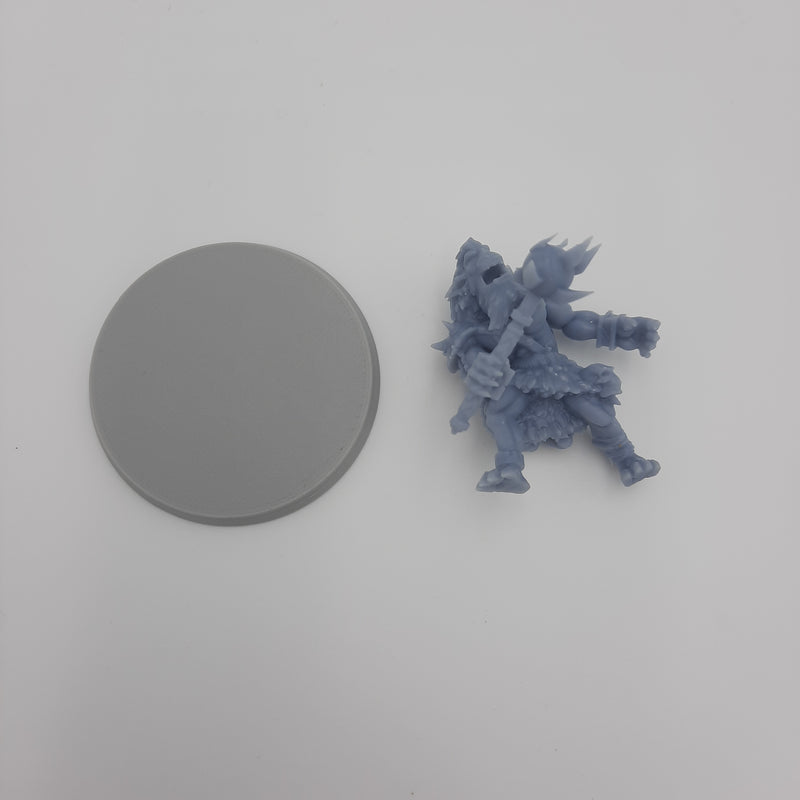 Figurine miniature - Gobelours (Bugbear) - DnD -Gris/Non peint