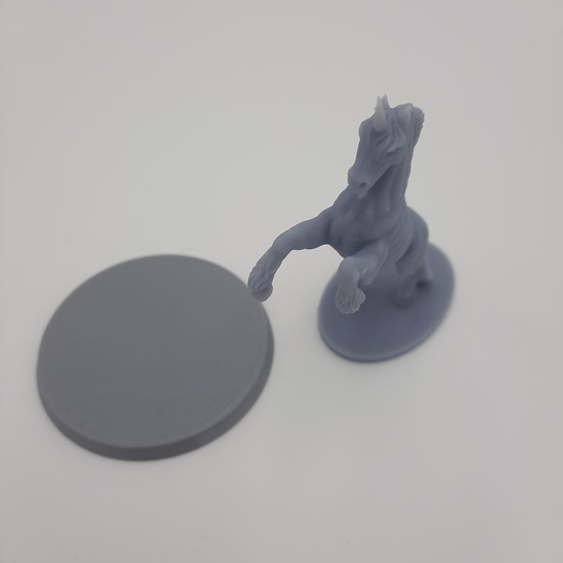 Figurine miniature - Licorne (Unicorn) - DnD - Gris/Non peint