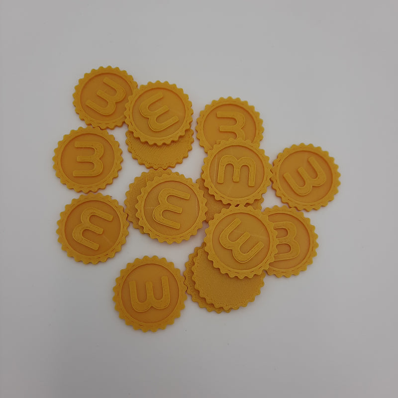Boardgames accessories - Coin tokens (96 pieces)