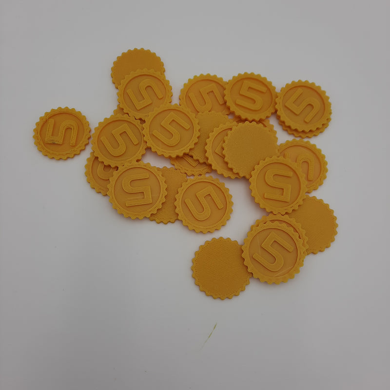 Boardgames accessories - Coin tokens (96 pieces)