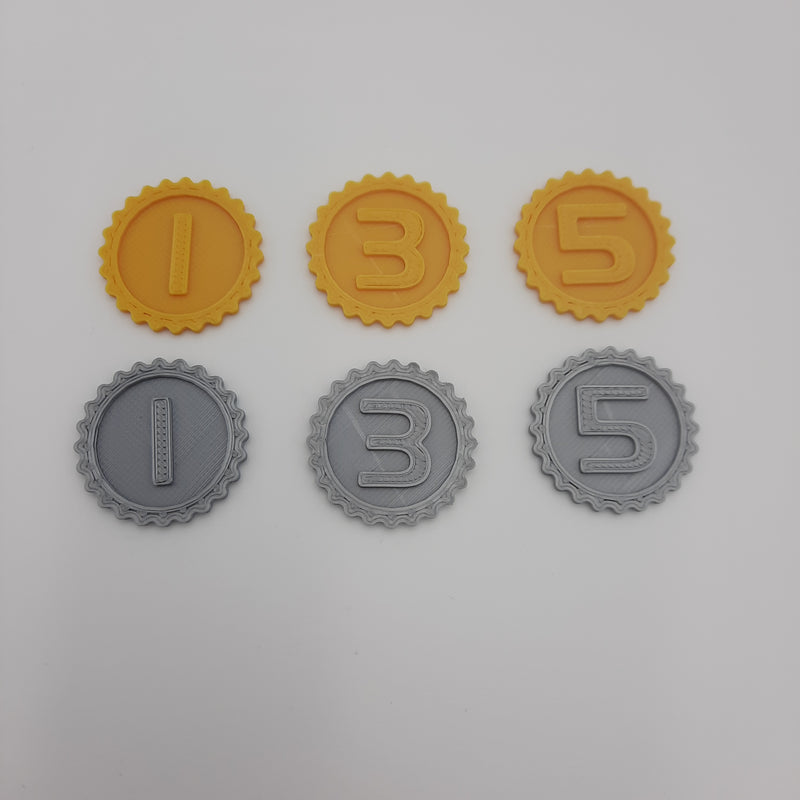 Boardgames accessories - Coin tokens (96 pieces)