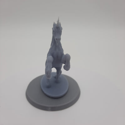 Miniature Figurine - Unicorn - DnD - Gray/Unpainted