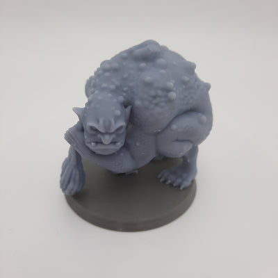 Miniature figurine - Cave Troll - DnD - (Gray/Unpainted)
