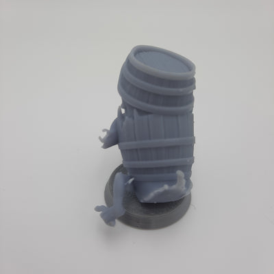 Figurine miniature - Baril mimique (Mimic) - DnD - Gris/Non peint