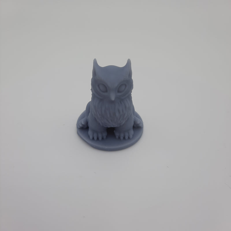 Miniature figurine - Owlbear Ursea Bubo -  (2 figurines) - DnD -Gray/unpainted