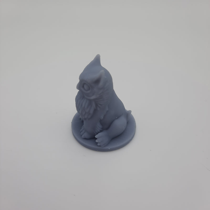 Miniature figurine - Owlbear Ursea Bubo -  (2 figurines) - DnD -Gray/unpainted