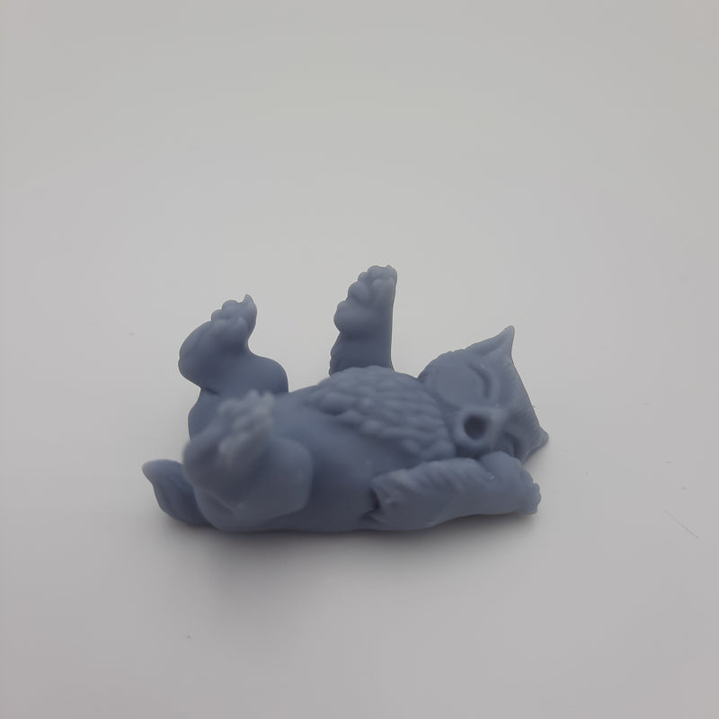 Miniature figurine - Owlbear Ursea Bubo -  (2 figurines) - DnD -Gray/unpainted