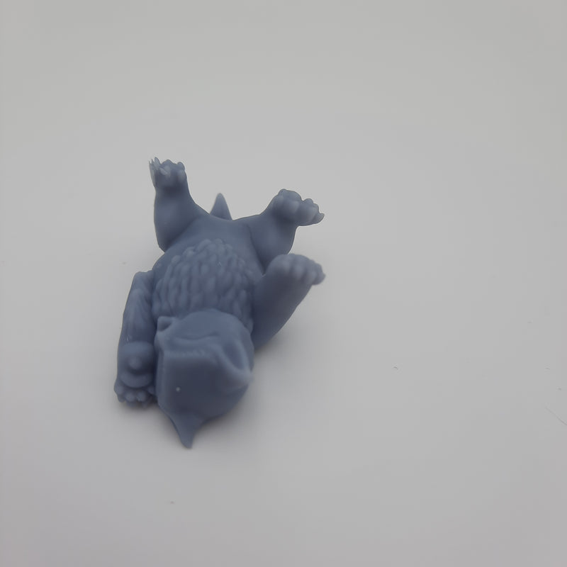 Miniature figurine - Owlbear Ursea Bubo -  (2 figurines) - DnD -Gray/unpainted