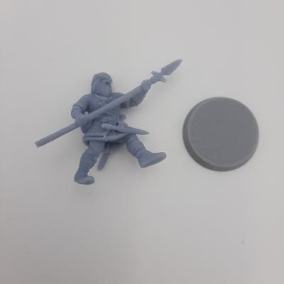 Miniature Figurine - Henrik the Einherjar - Viking Warrior - DnD - Fate of the Norns - Grey/Unpainted