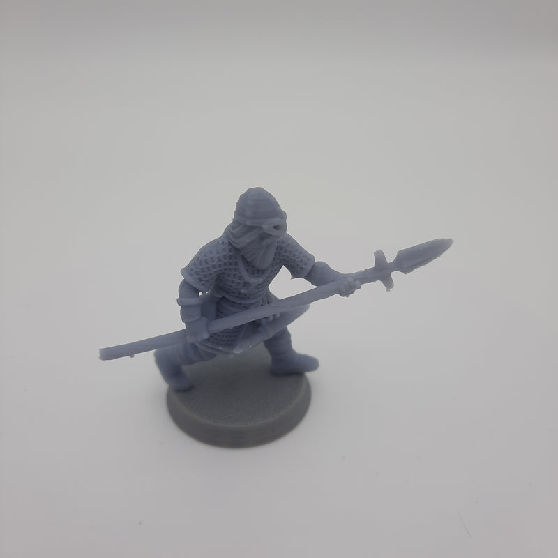 Miniature Figurine - Henrik the Einherjar - Viking Warrior - DnD - Fate of the Norns - Grey/Unpainted