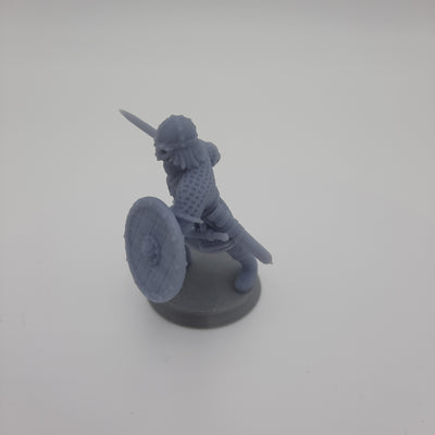 Miniature Viking Figurine - Rurik - Viking Warrior - DnD - Fate of the Norns - Grey/Unpainted