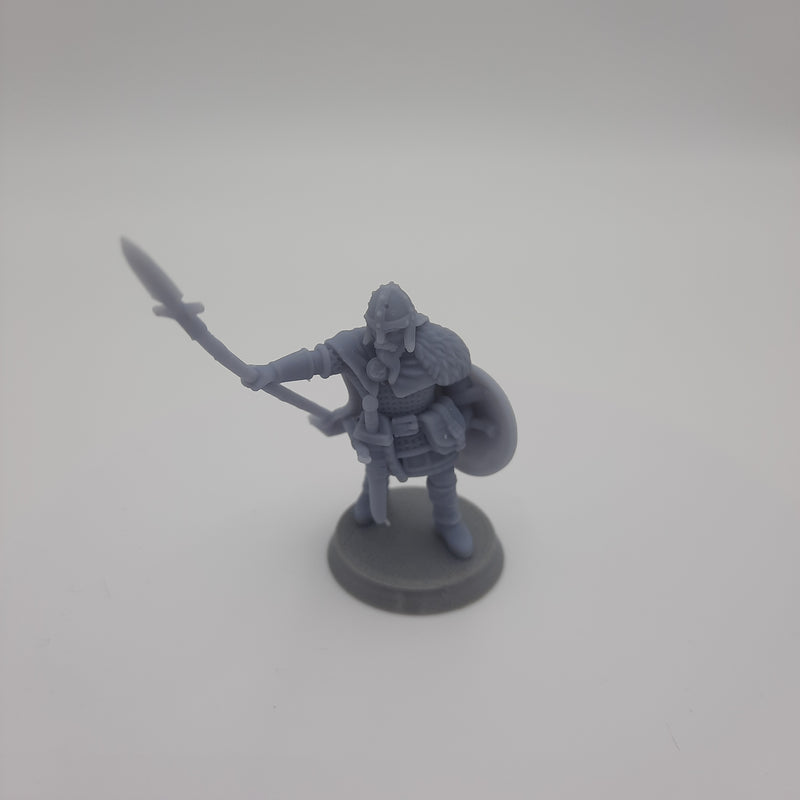 Miniature Viking Figurine - Ragnar the Son of Muspel - Viking warrior - DnD- Fate of the Norns - Grey/Unpainted