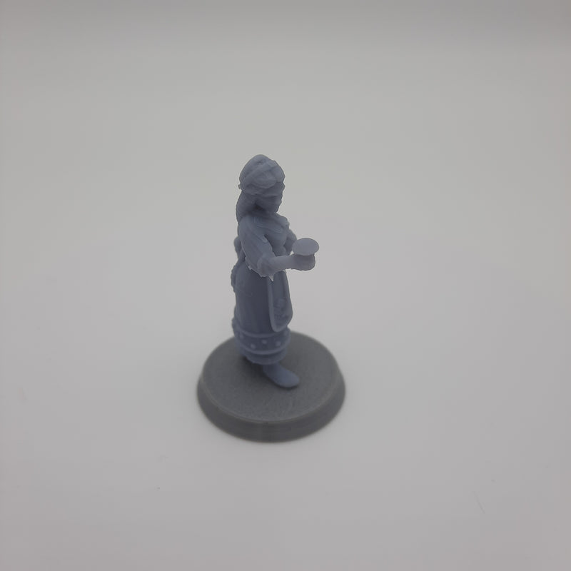 Miniature Viking Figurine - Villagers -  Dwellers - (choice of 7 different) - DnD - Fate of the Norns - Grey/Unpainted