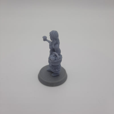 Miniature Viking Figurine - Villagers -  Dwellers - (choice of 7 different) - DnD - Fate of the Norns - Grey/Unpainted