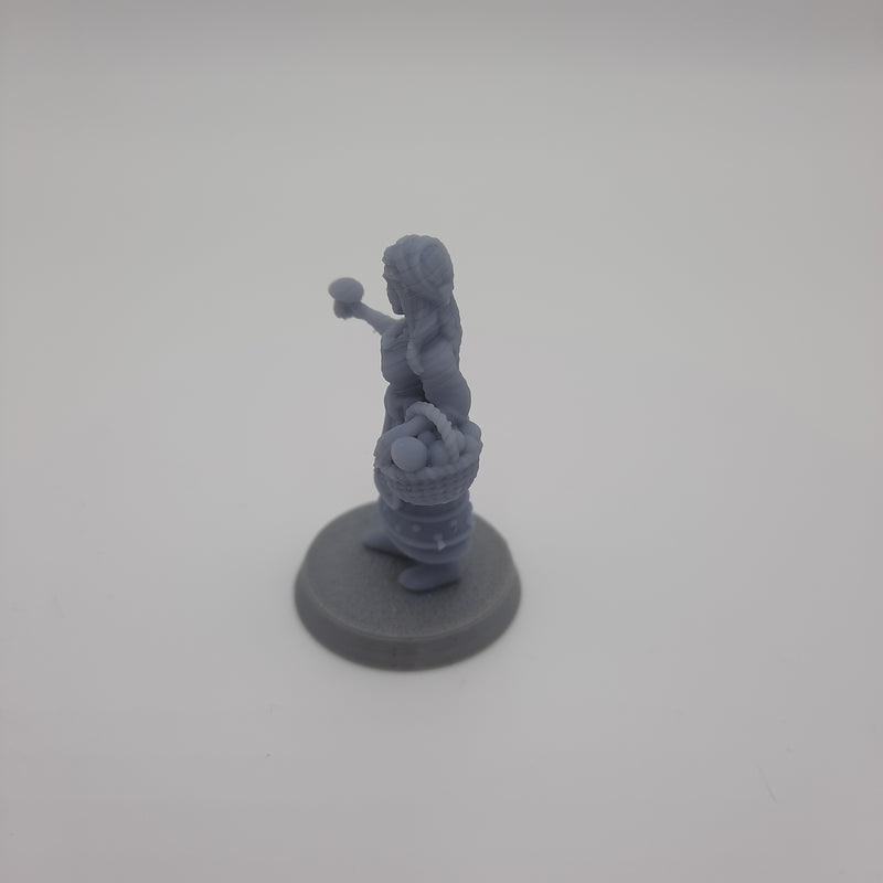 Miniature Viking Figurine - Villagers -  Dwellers - (choice of 7 different) - DnD - Fate of the Norns - Grey/Unpainted