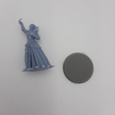 Figurine miniature - Flagelleur mental, main en l'air (Mind Flayer) - DnD - Gris/Non peint