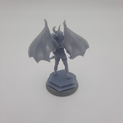 Figurine miniature - Succube - DnD - Gris/Non peint