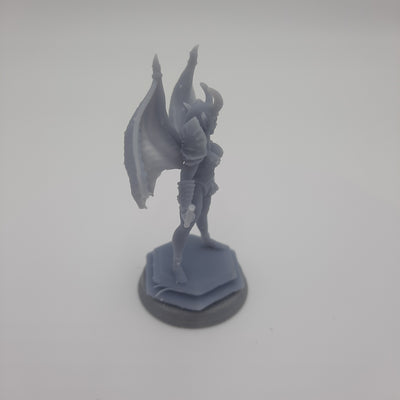 Figurine miniature - Succube - DnD - Gris/Non peint