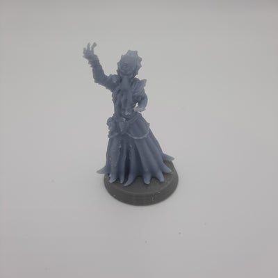 Figurine miniature - Flagelleur mental, main en l'air (Mind Flayer) - DnD - Gris/Non peint