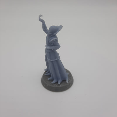 Figurine miniature - Flagelleur mental, main en l'air (Mind Flayer) - DnD - Gris/Non peint