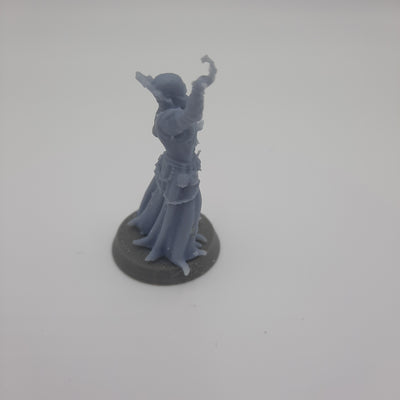 Figurine miniature - Flagelleur mental, main en l'air (Mind Flayer) - DnD - Gris/Non peint