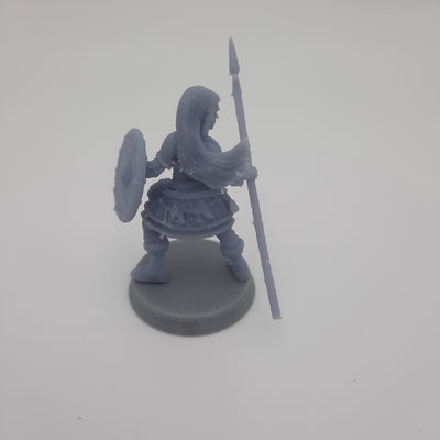 Miniature figurine Viking - Aslaug the Druid - Shieldmaiden - DnD- Fate of the Norns - Grey/Unpainted