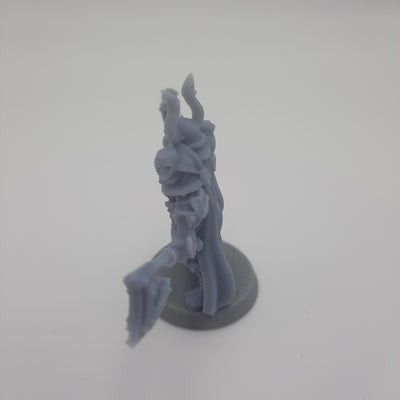 Figurine miniature - Guerrier du Chaos (Chaos Warrior) - DnD -  Gris/Non peint