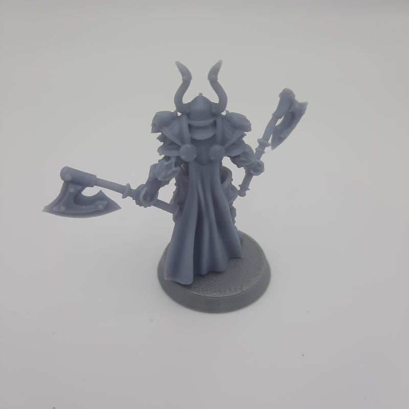 Figurine miniature - Guerrier du Chaos (Chaos Warrior) - DnD -  Gris/Non peint