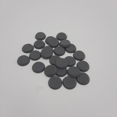 Bases - Base ronde 22 mm pour figurines (kit de 25) - DnD - Warhammer - Non peint