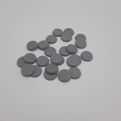 Bases - Base ronde 25 mm pour figurines (Kit de 25) - DnD - Warhammer - Non peint