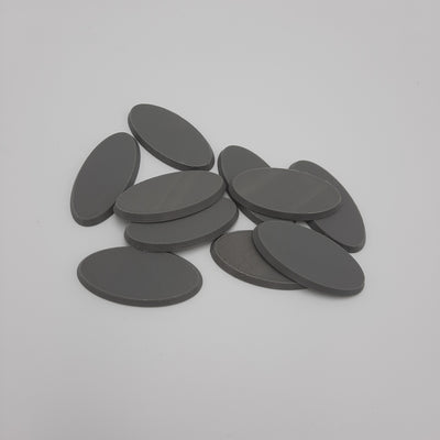 25 mm x 50 mm oval base for figurines (set of 10)